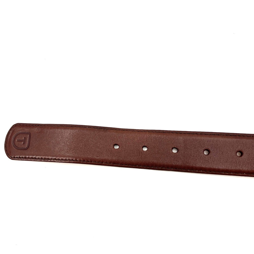 Tecovas Calfskin Leather Belt Men Sz 34 Bourbon Brown Belt Business Casual Work - Picture 4 of 9